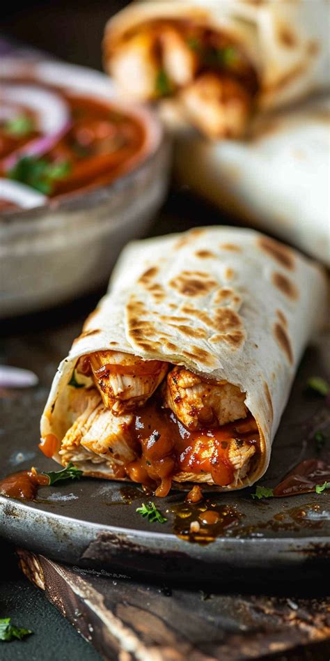 Crispy Bbq Chicken Wraps 25 Minutes Chasety