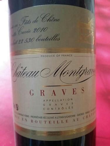 2010 Château Montgravier Graves Vivino US