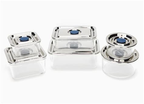 Onyx Containers Airtight Glass And Stainless Steel For Food