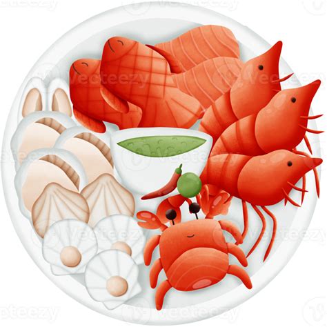 Seafood Platter Clipart