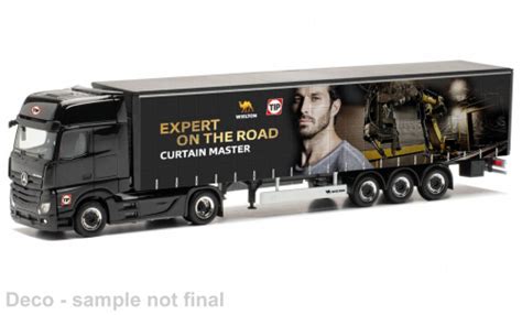 Miniature Mercedes Actros 1 87 Herpa Gigaspace Wielton TIP Voiture