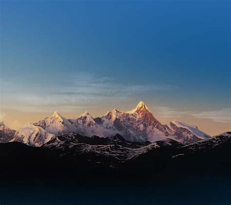 Descarga Gratis Montañas Monte Everest Himalaya Paisaje Montaña Nevada Fondo De Pantalla