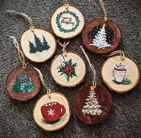 Hand Painted Christmas Ornaments Etsy Adornos Navide Os Decoracion