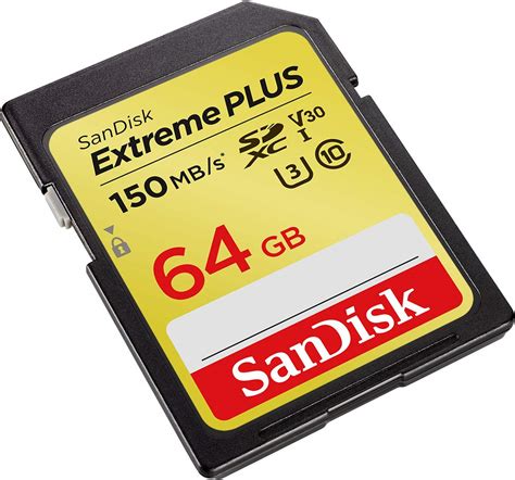 Tarjeta De Memoria Sandisk Extreme Plus Sdxc 64gb 150mbs V30