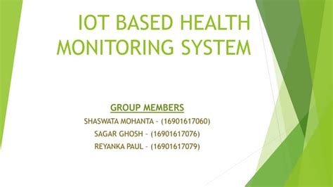 Iot Based Health Monitoring System Ppt