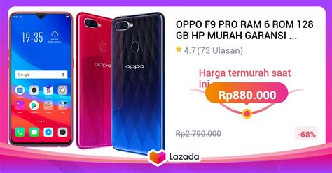 OPPO F9 PRO RAM 6 ROM 128 GB HP MURAH GARANSI 1 TAHUN SUDAH 4G OPPO