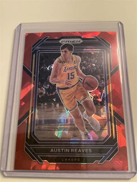 Panini Prizm Austin Reaves Red Cracked Ice Ebay