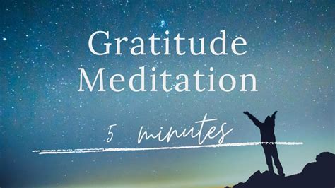 5 Minute Meditation For Gratitude Guided Meditation YouTube