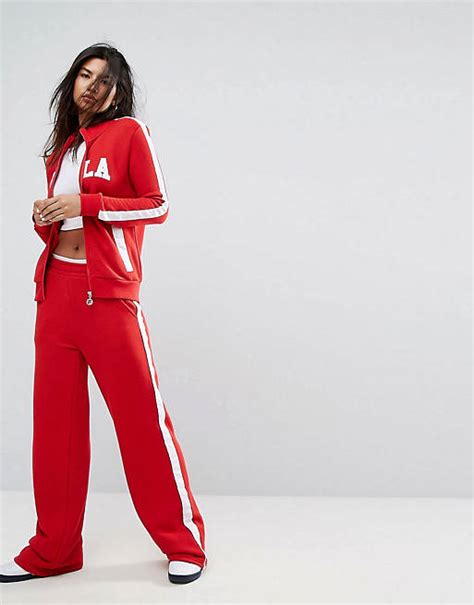 Fila Trainingsanzug In Rot Asos