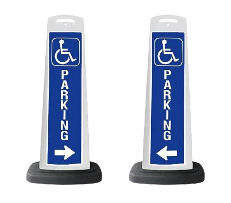 White Sign Panel W Handicap Parking Sign P Sd K Valet