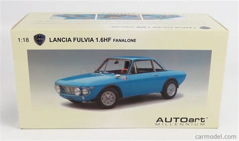 Autoart Lancia Fulvia Coupe Hf Fanalone Light Blue