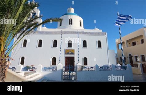 Panagia Platsani Church Oia Santorini Stock Videos Footage HD And