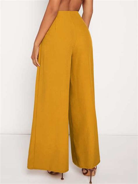 Evolushein Pantalones De Pierna Ancha Con Dise O De N Moda De