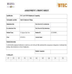 1 43 Iot Assignment 1 Frontsheet 2022