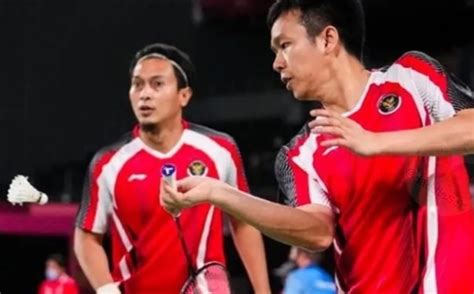 Hasil Olimpiade Tokyo 2020 Ahsan Hendra Kandas Tersisa Anthony