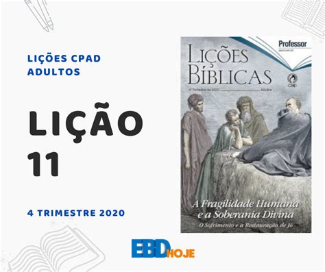 Lição 11 A Teologia de Eliú O Sofrimento É uma Correção Divina