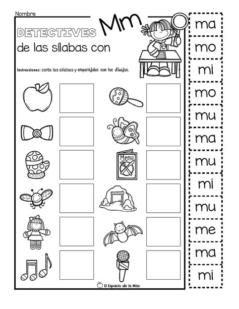 Actividades Para Ensenar Las Silabas Ma Me Mi Mo Mu Como Worksheets