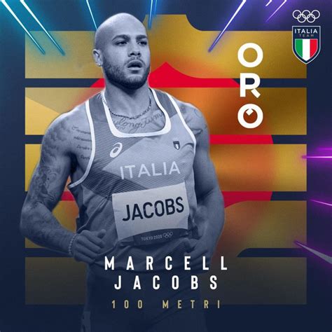 Tokyo 2020 Fantastico Marcell Jacobs L Azzurro Vince L Oro Nei 100