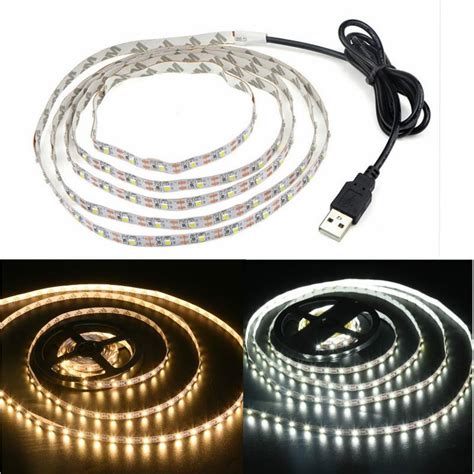 5 В USB светодиодная лента SMD 3528 RGB гибкий свет лампы светодиодный ...