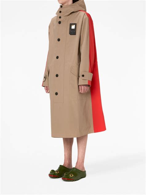 Jw Anderson Colour Block Hooded Parka Neutrals Farfetch Uk