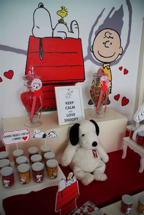 Birthday Party Ideas Photo 10 Of 13 Snoopy Party Peanuts Birthday