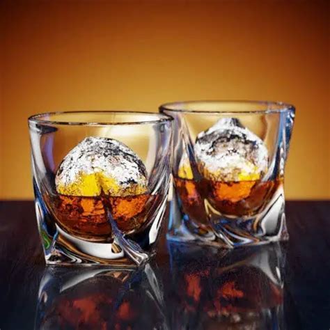 Ashcroft Twist Whiskey Glasses 10oz Set Or 2 Rocks Whisky Glasse