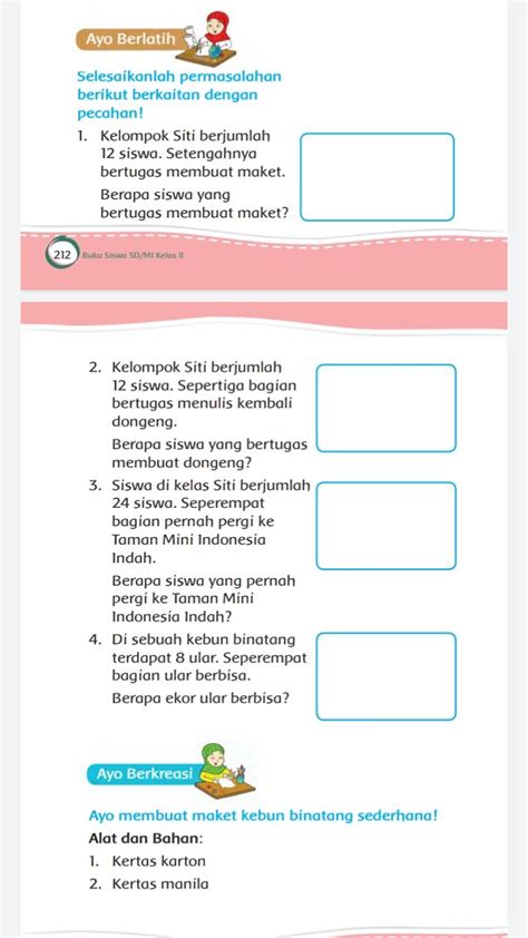 Kunci Jawaban Tema 7 Kelas 2 Halaman 205 206 207 208 209 210 211 212