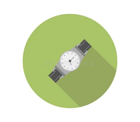 Icono De Reloj Ilustrado En Vector Sobre Fondo Blanco Stock De