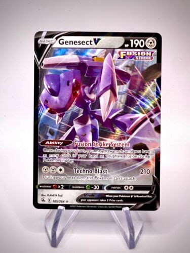 Pok Mon Tcg Genesect V Fusion Strike Holo Ultra Rare Ebay