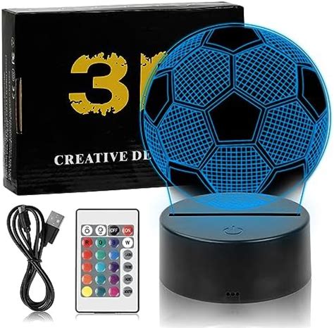 Football Veilleuse Cadeau Foot Garcon Fille D Illusion Optique