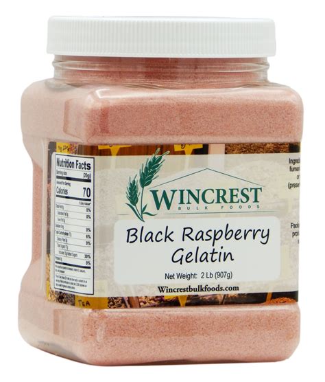 Wincrest Black Raspberry Gelatin Sweet Juicy Flavor Lb Tub Makes