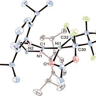 Ortep Representation Of The Molecular Structure Of A With Thermal