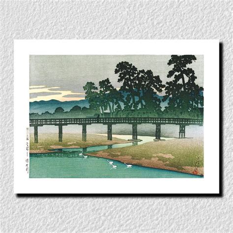 Reproduction D Estampe De Kawase Hasui La Rivi Re Asano Kanazawa