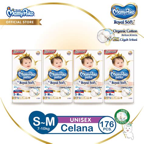 Jual MamyPoko Pants Royal Soft Organic Cotton S M 44 S Besar 4