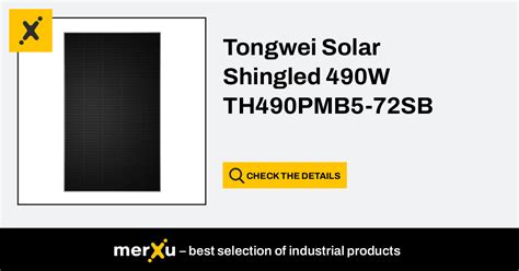 Tw Solar Tongwei Solar Shingled W Th Pmb Sb Merxu