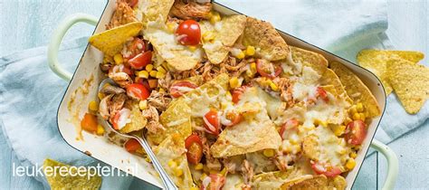 Nacho Ovenschotel Met Pulled Chicken Leuke Recepten