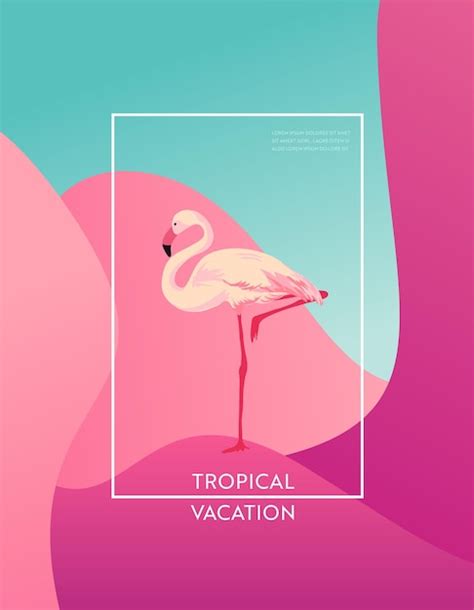 Dise O De Vacaciones Tropicales Con Flamingo Bird Para Web P Gina De