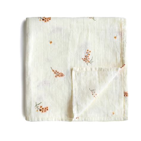 Детская муслиновая пелёнка Flowers, 120х120 см купить Пелёнки ...