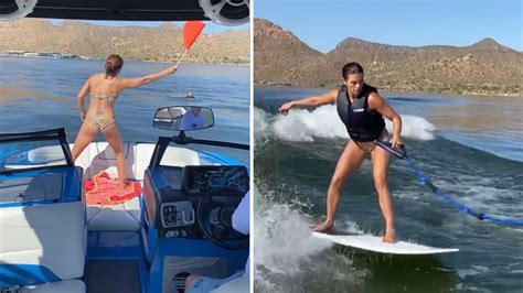 Danica Patrick Hits Lake In Tiny Bikini After Aaron Rodgers Breakup