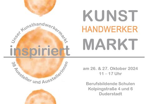 Kunsthandwerkermarkt Inspiriert Ffnet F R Zwei Tage Seine Tore In