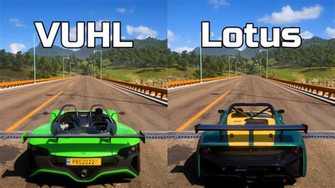 Forza Horizon 5 VUHL 05RR Vs Lotus 3 Eleven Drag Race YouTube