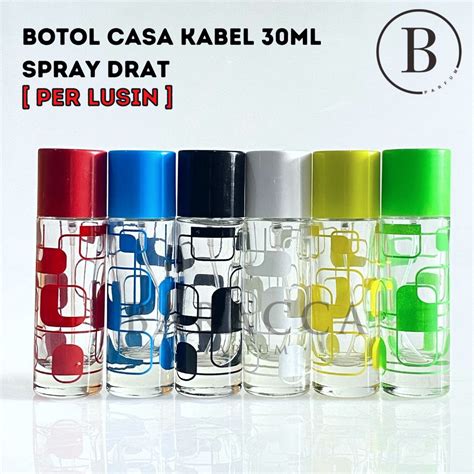 Jual Botol Parfum Casa 30ML Drat Motif Kabel Botol Parfum Kosong Casa