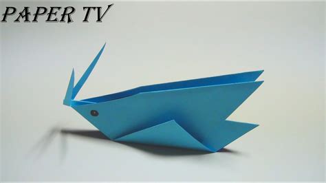 Paper Tv Origami Cricket 귀뚜라미 종이접기 折り紙 コオロギ Como Hacer Cricket De