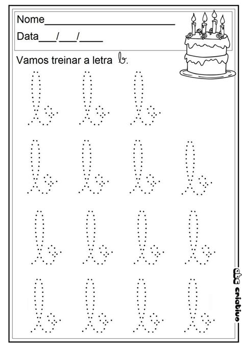 letra b minúscula pontilhado para imprimir Pesquisa Google