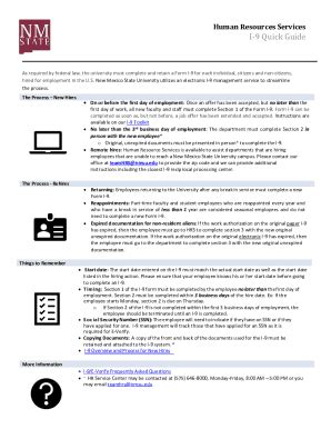 Fillable Online Hr Nmsu 14 0 Some Questions You May Have About Form I 9