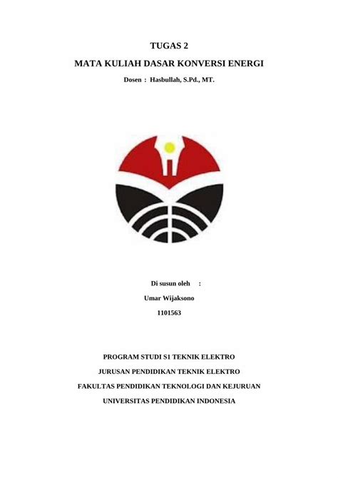 Pdf Tugas 2 Mata Kuliah Dasar Konversi Energi · Pdf Filetugas 2 Mata Kuliah Dasar Konversi