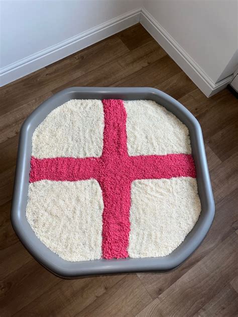 Sensory Play With St George S Cross Tuff Tray