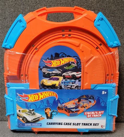 Hot Wheels Carrying Case Slot Track Set 1 64 Track Controllers New