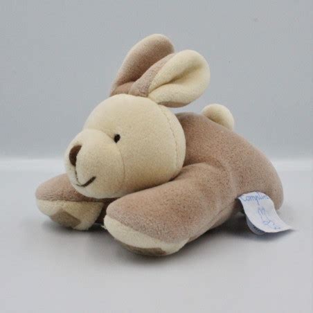 Doudou Lapin Beige Marron Comptine