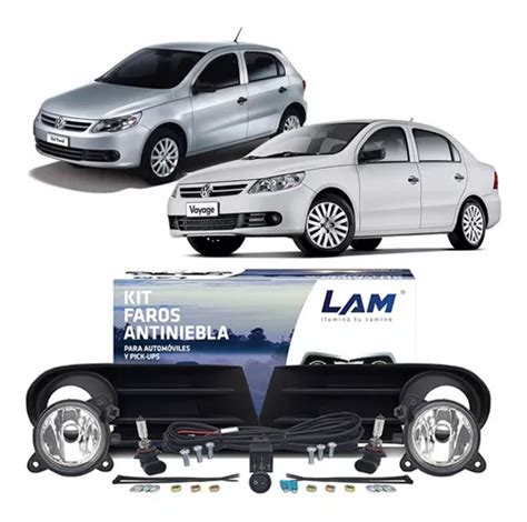 Kit Faros Auxiliares Vw Gol Trend Voyage 08 12 Lam